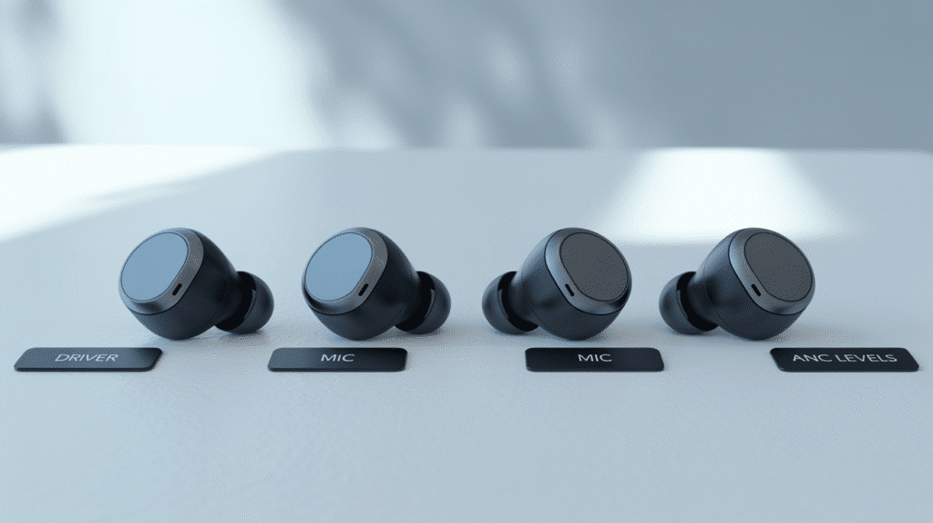 Comparing ANC specs in budget earbuds
