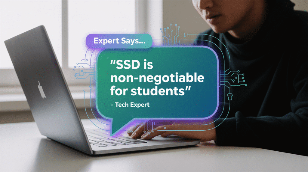 Student laptop buying advice quote