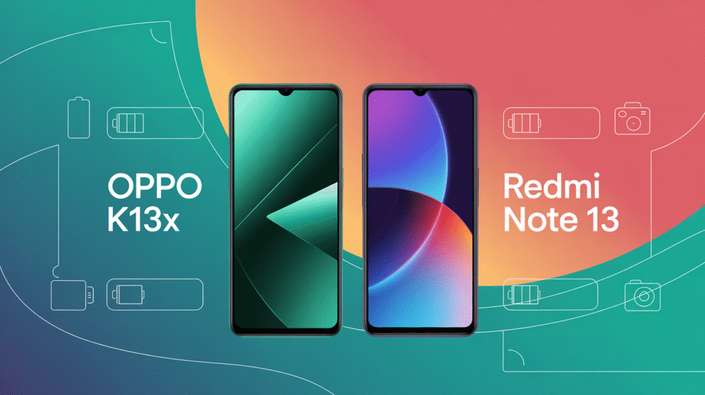 Oppo K13x 50MP dual camera setup close-up