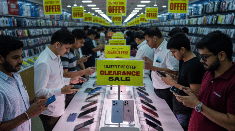 Vijay Sales open box sale discounts store display
