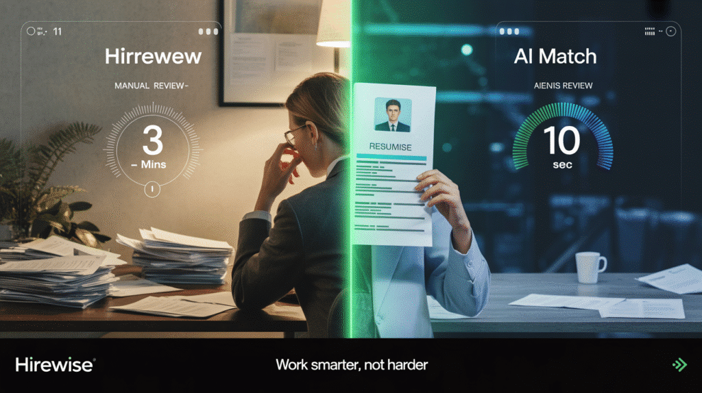 Comparison of resume parsing speed: manual vs AI benchmark