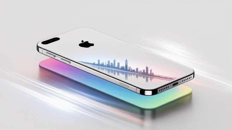 iPhone 17 Air concept image in white background