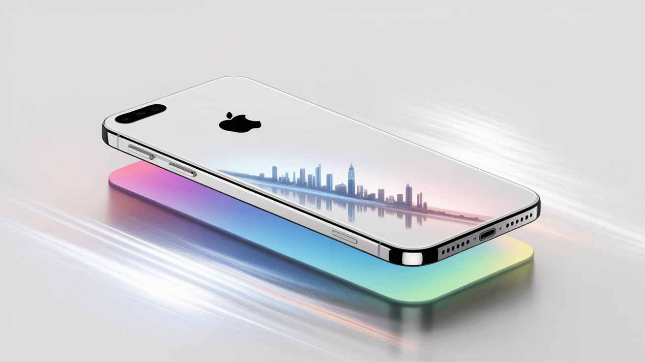 iPhone 17 Air concept image in white background